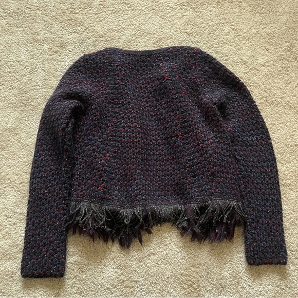 Maje Mask Bouclé Cardigan size 1 - Picture 8 of 9